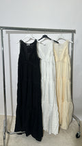 Robe Longue Col V Brodée