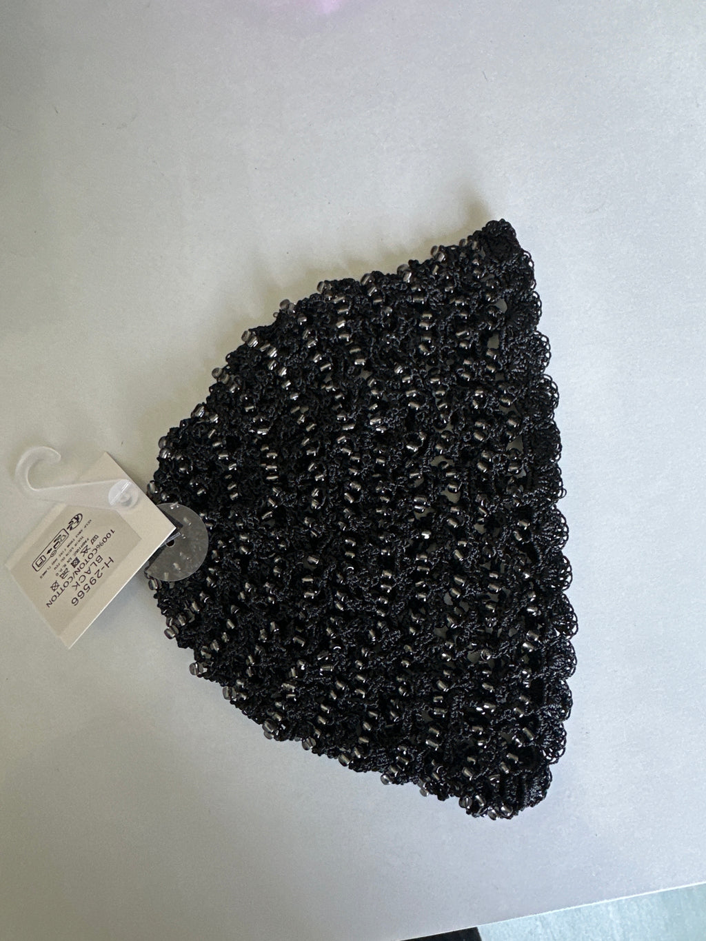 Bonnet casquette en tissu crochet fantaisie