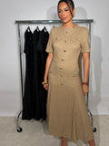 Robe élégante manches courtes