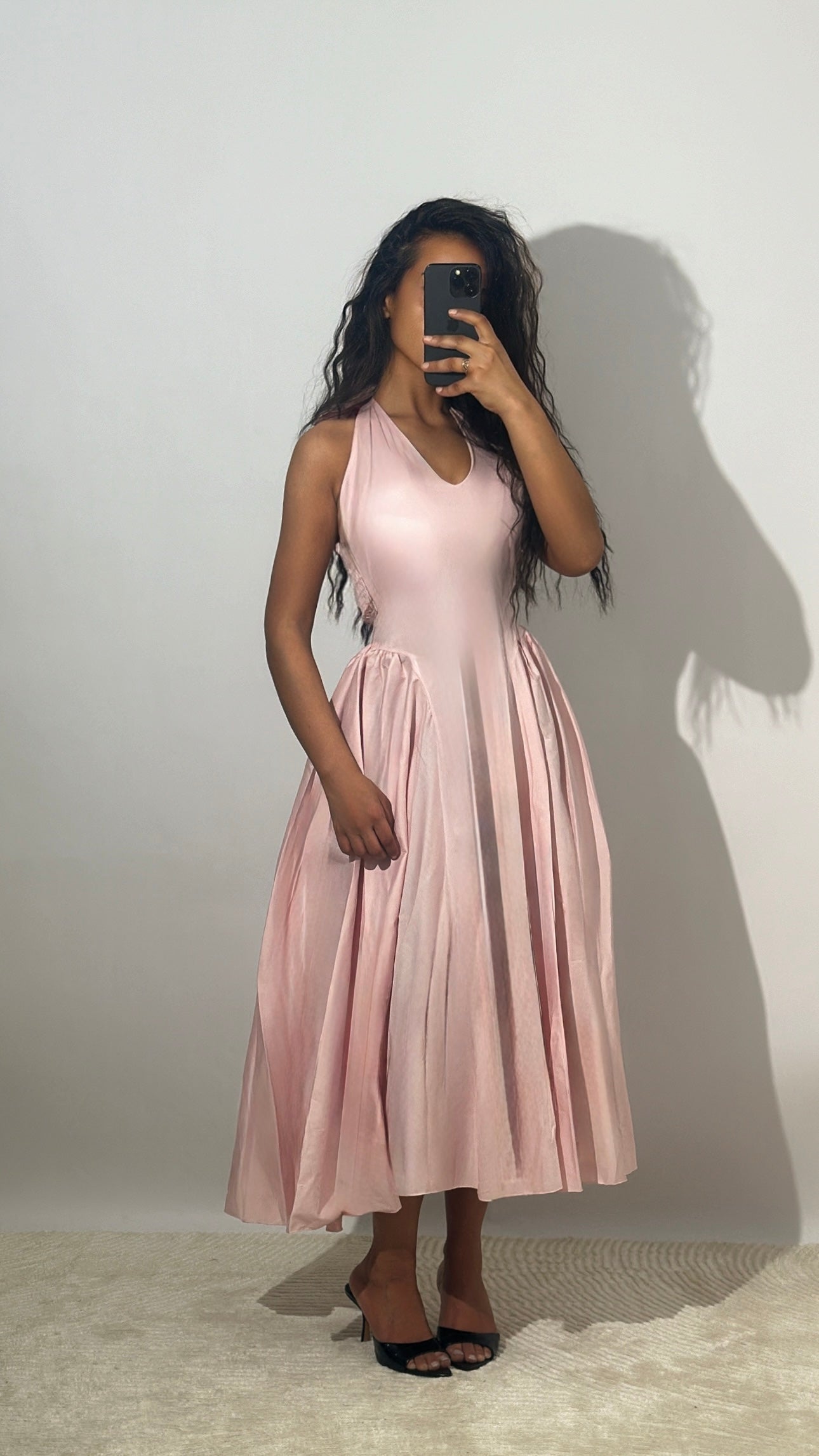 Robe longue bouffante