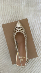 Talons Métallisées Effet Tressé