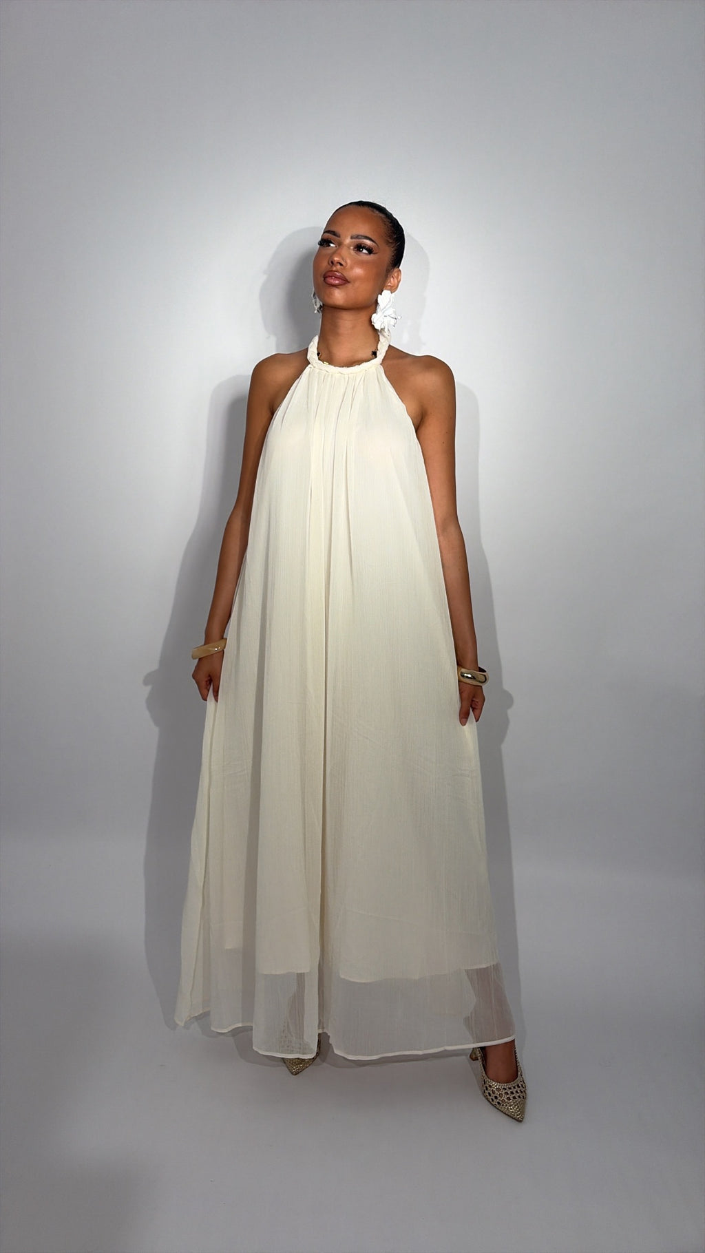 Robe Longue Aurore Ivoire