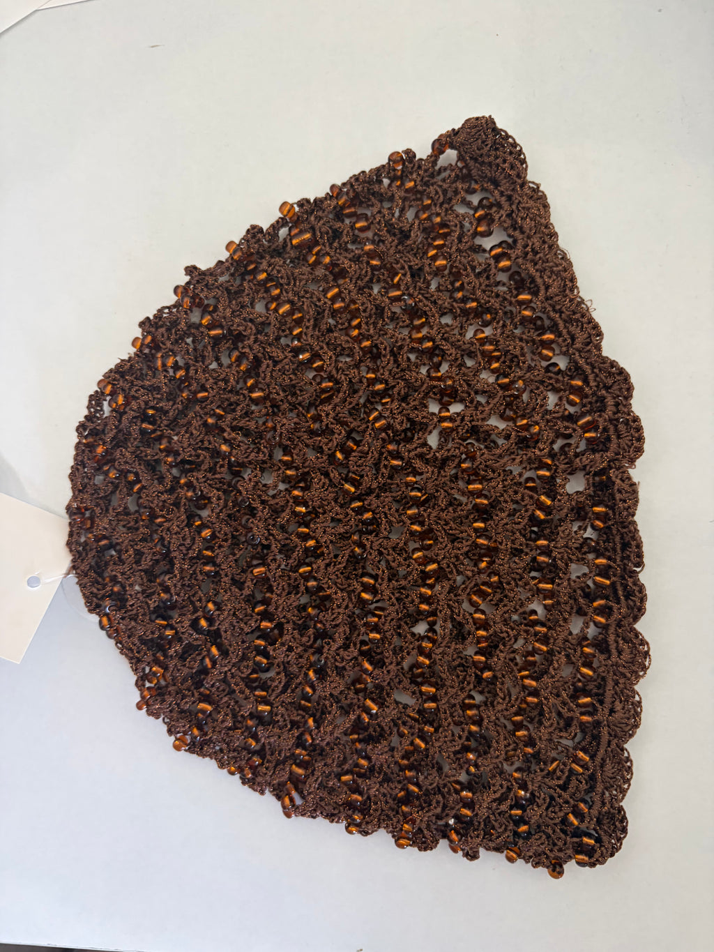 Bonnet casquette en tissu crochet fantaisie