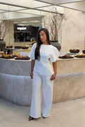 Ensemble asymétrique blanc