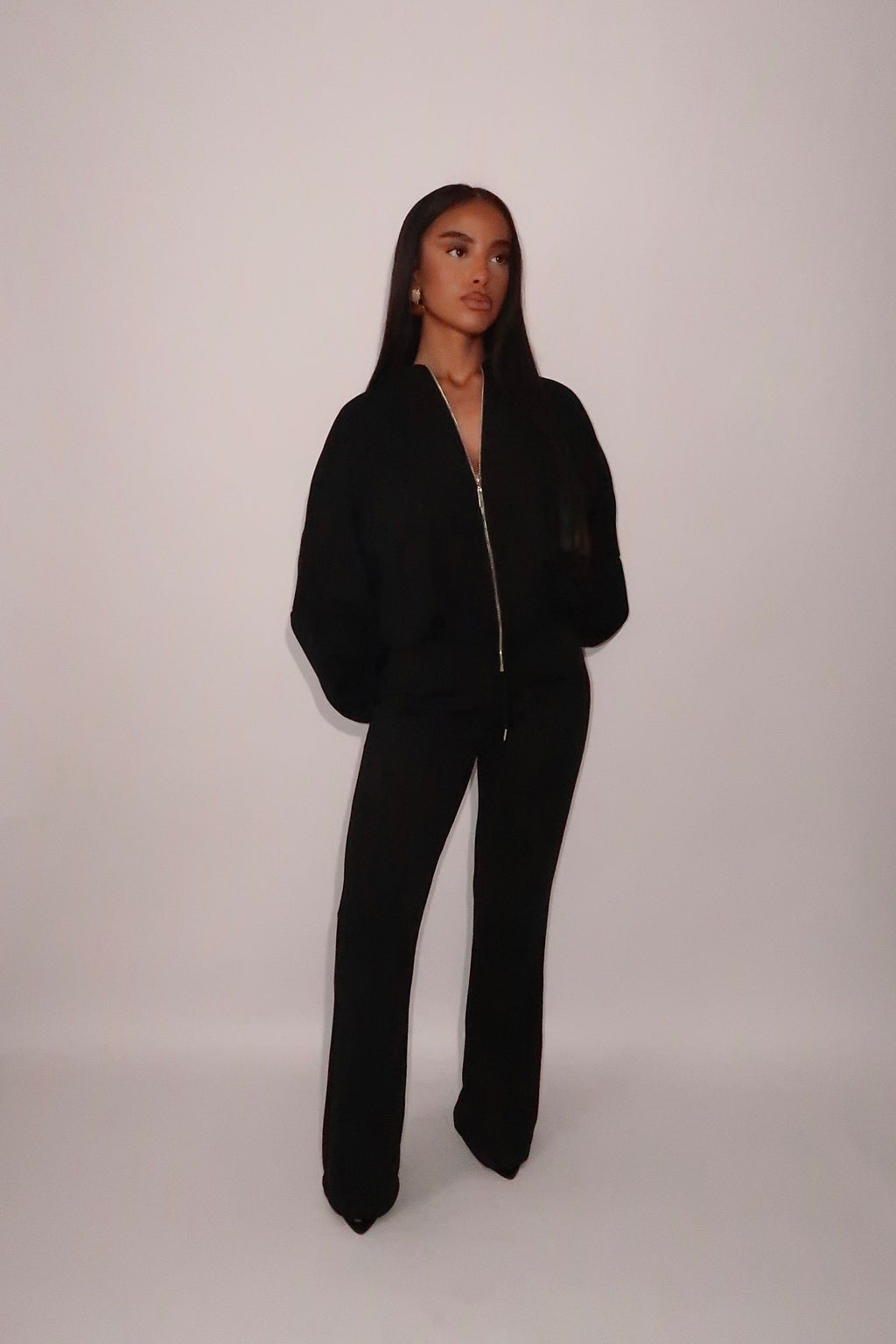 Ensemble à zip noir