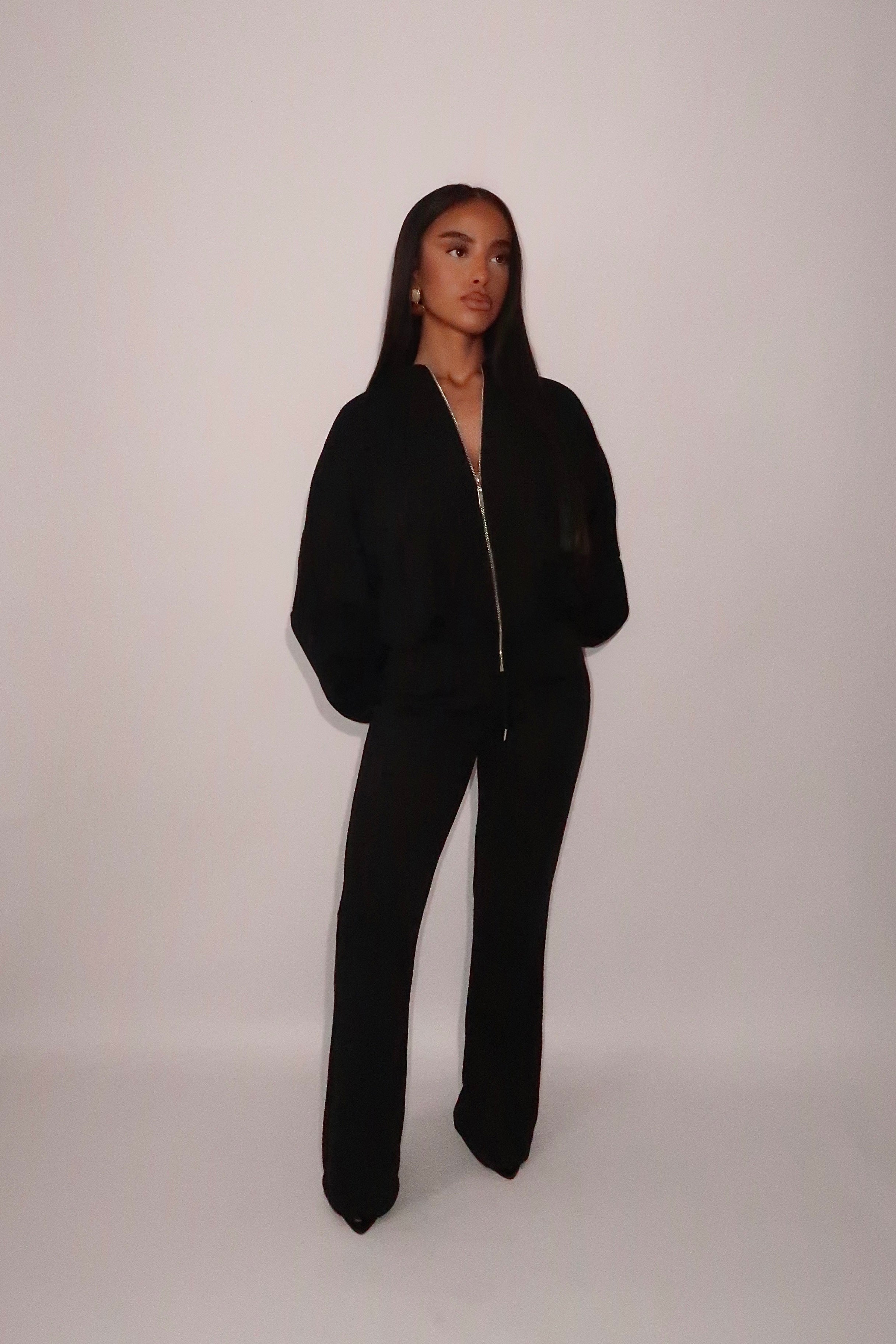 Ensemble à zip noir